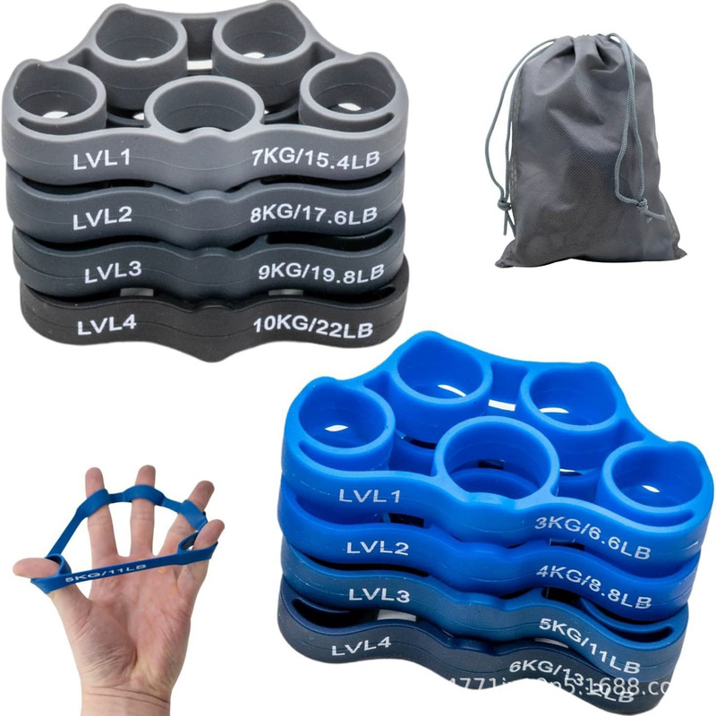 Silicone finger puller home fitness finger trainer for middle-aged and elderly hand rehabilitation exercise five-finger exerciser