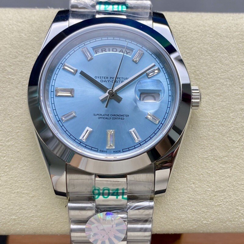 Cross-Border Dropshipping Laojia 41 Log Type Watch Dual Calendar Week Display Automatic Mechanical Men's Watch Wholesale