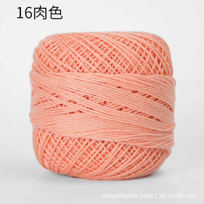 Шёлковая crochet нить шарики, 3 размера, разноцветная пряжа для вязания сумок и крючком