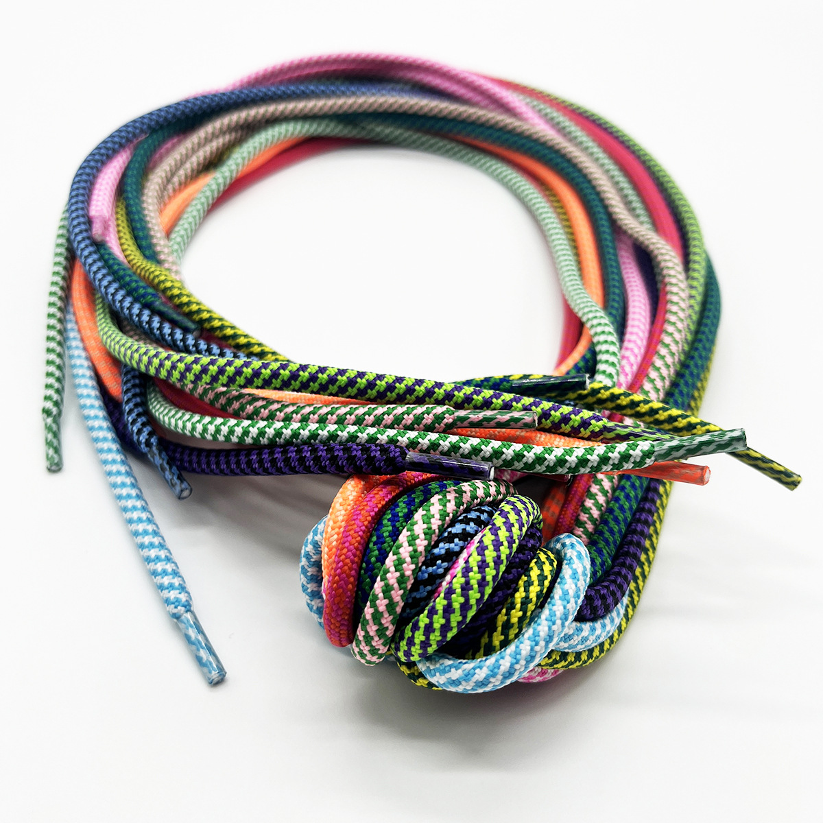 96 color 5mm poliéster bicolor hilo punto de salto de trenzado cifrado cordón de zapatos cuerdas de núcleo cuerdas de chaqueta de color cuerdas de sombrero
