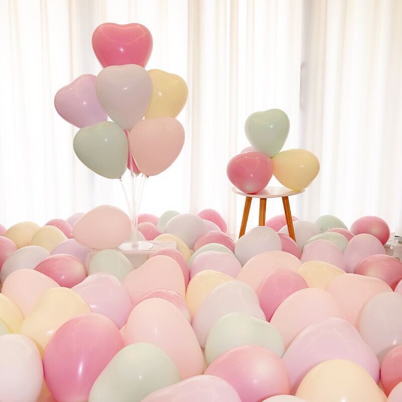 2.2g macaron heart-shaped balloon thickened confession love latex…