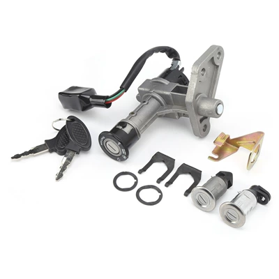 Falcon set lock motorcycle lock electric door lock set Lock Lake R5 R9 cushion lock motorcycle set Lock (Motorcycle Lock) - kraft-paper-box-14128cm-420gset-as-shown-in-the-picture