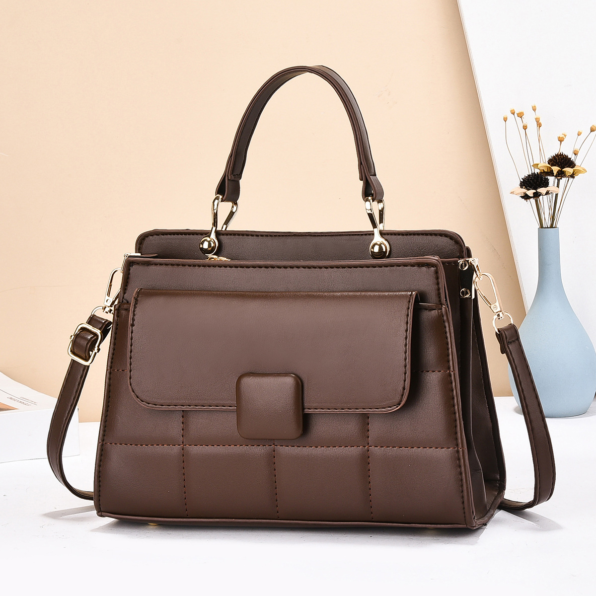 Bolso de mano coreano para mujer todo fósforo exquisito bolso de hombro temperamento nuevo bolso de mensajero 2025 bolso de mujer bolso grande para mujer