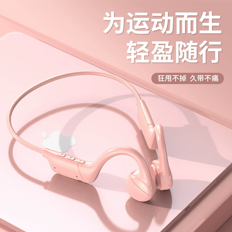Новые спортивные наушники с костной проводимостью Bluetooth, звукопроводность, прослушивание музыки без ушей, чтение книг, бег, внешнеторговля, женский