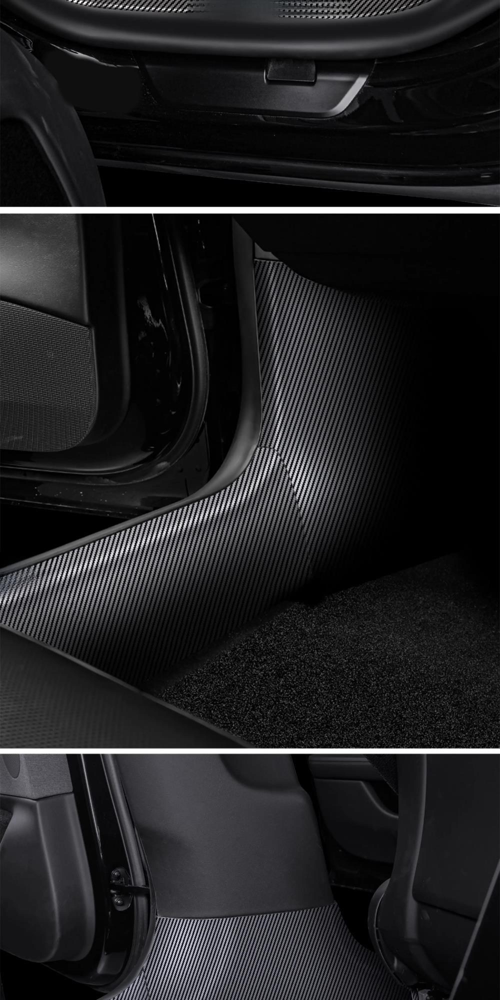 Suitable for Tesla Door Sill Protection Strips to Renew Model Y  Accessories Door Frame Interior Guard Front and Rear Anti-Kick Panels