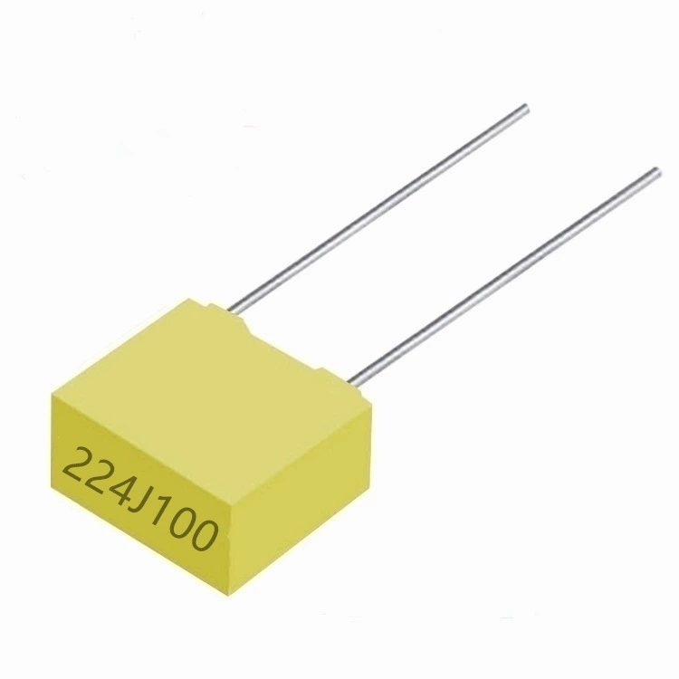 Правильный конденсатор 224J 100V 0.22UF 100V CL23B с расстоянием между ножками 5 мм может быть скомпилирован