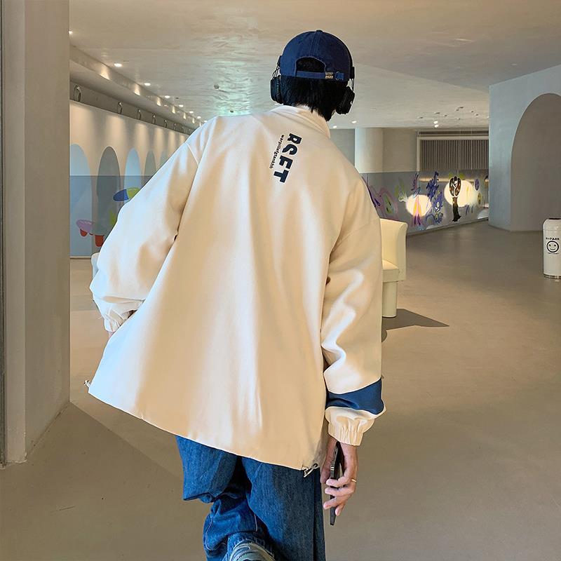 Chaqueta de estilo americano otoño personalizado de moda nueva chaqueta de los hombres de gran tamaño nacional moda frito calle Chaqueta estilo de gama alta