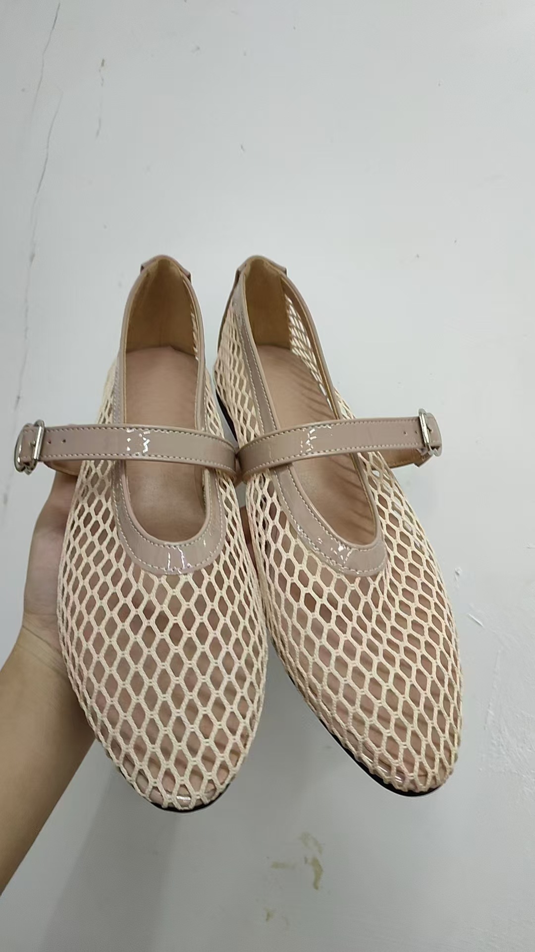 Mary Jane Women's Flat Sandals Breathable Mesh Round Toe Shoes_voghion.com