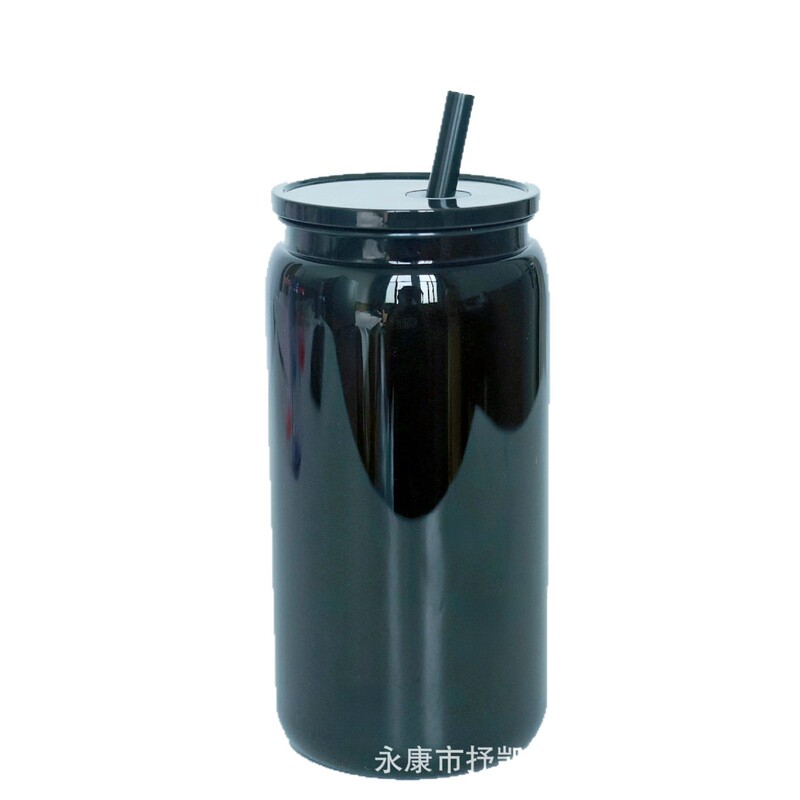 国境を越えて人気の高い大容量PC素材16オンスプラスチックストローカップ、単層半透明カラーメイソンジャー、ロゴ入り|undefined