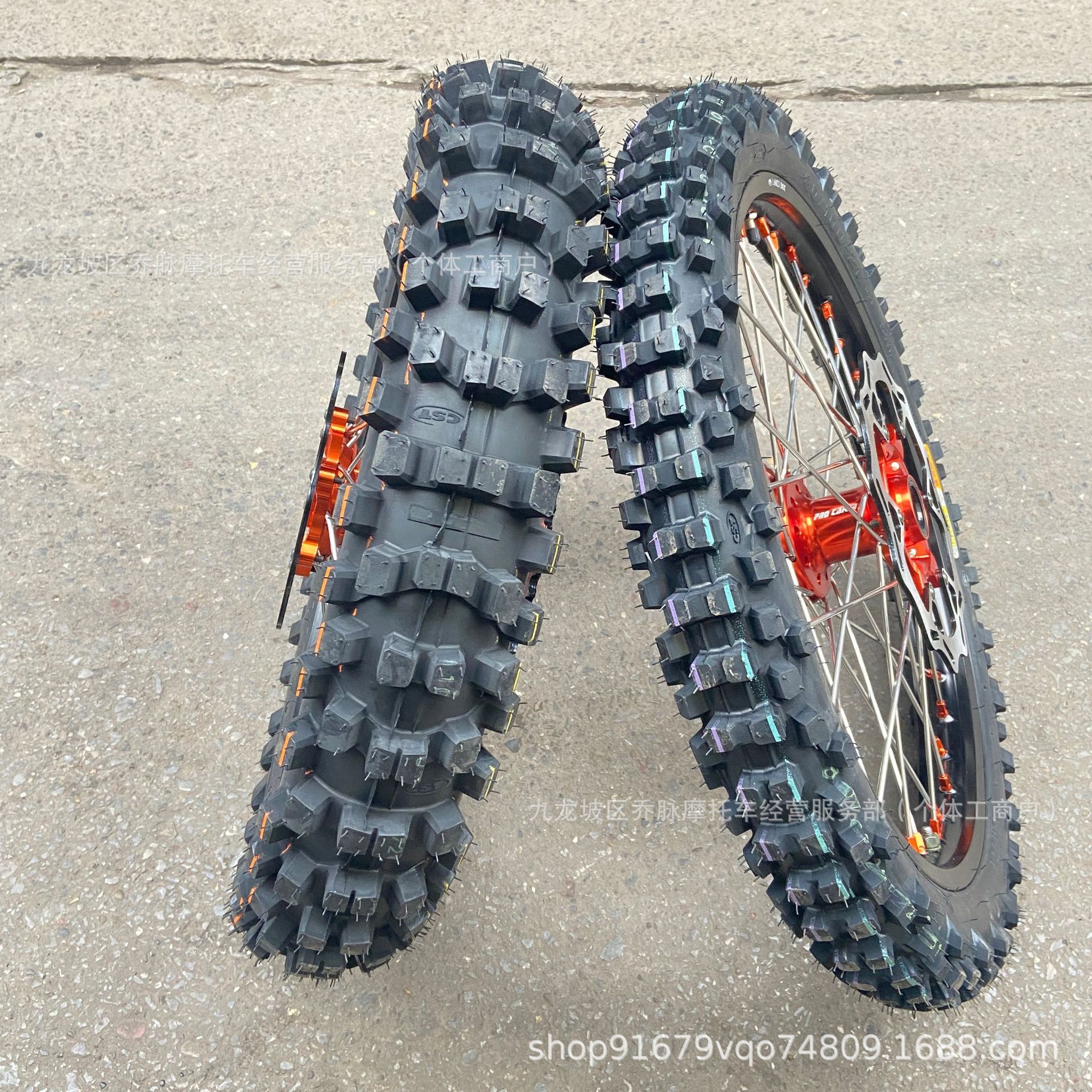 Husqvarna FEFC Off-road 21 18-inch wheel assembly suitable for KTM EXC300 modification with CNC hubs and CST tires