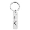 Keychain Cross -border ReMember I Love You Festival Gift Family Gift Carving Metal Key Bin