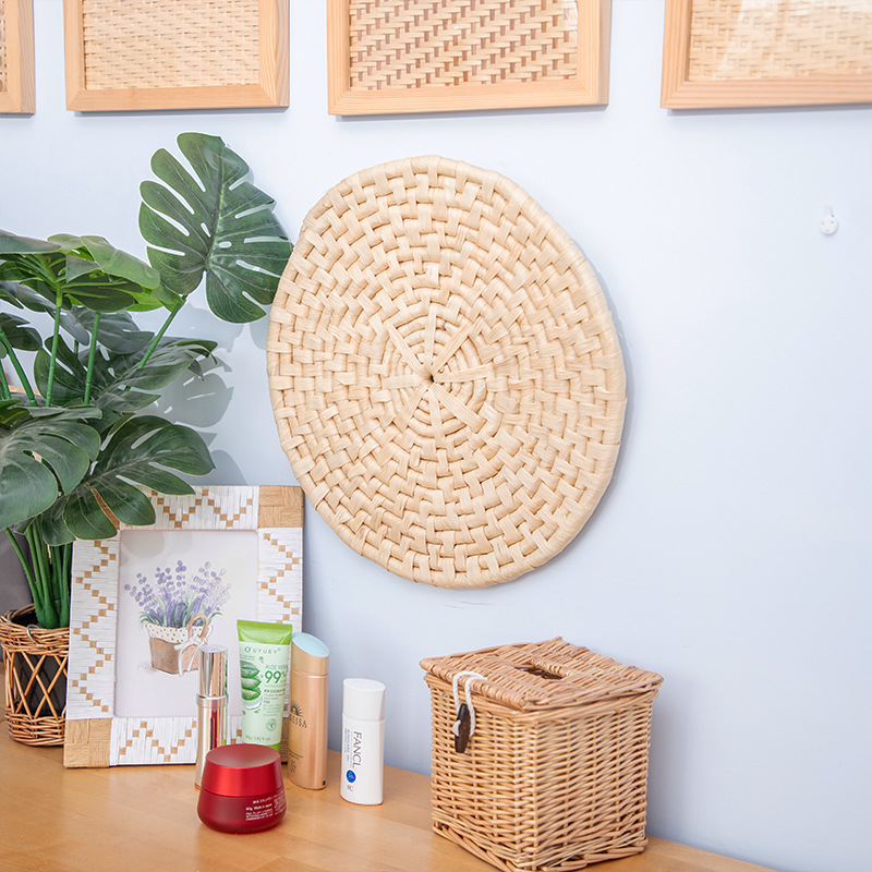 Decoración de pared de viento natural pared blanca gran pared decoración tridimensional colgante tejido a mano colgante porche de fondo colgante pared