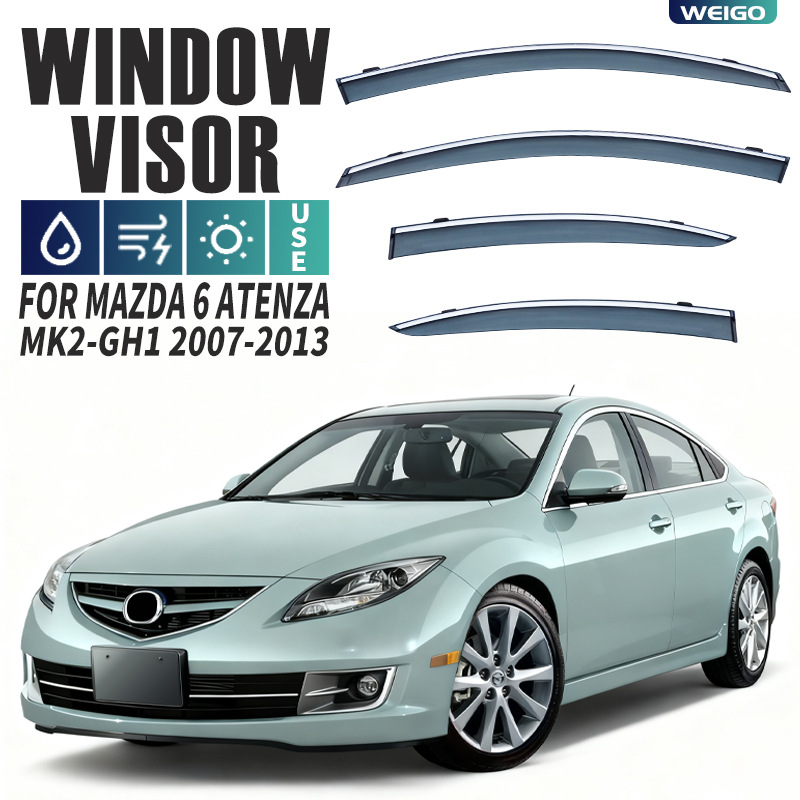 Suitable for Mazda 6 Window Visor, Rearview Mirror Rain Shield, Mazda 6 Atenza Window Visor