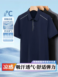 夏季短袖POLO衫汽修工作服速干T恤定制印字半袖企业工服翻领工装