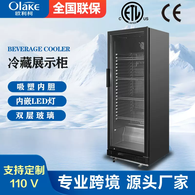 饮料柜立式冷藏双门展示柜单门冰箱超市三门保鲜商用饭店啤酒柜