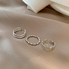 Brand silver zirconium, ring with stone, advanced universal jewelry, light luxury style, high-quality style, wholesale