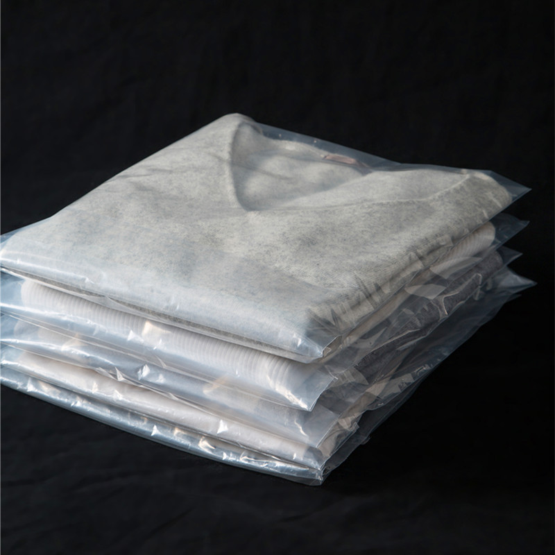 批發大號PE不乾膠自粘袋軟透明塑料服裝包裝袋50*70cm自粘袋