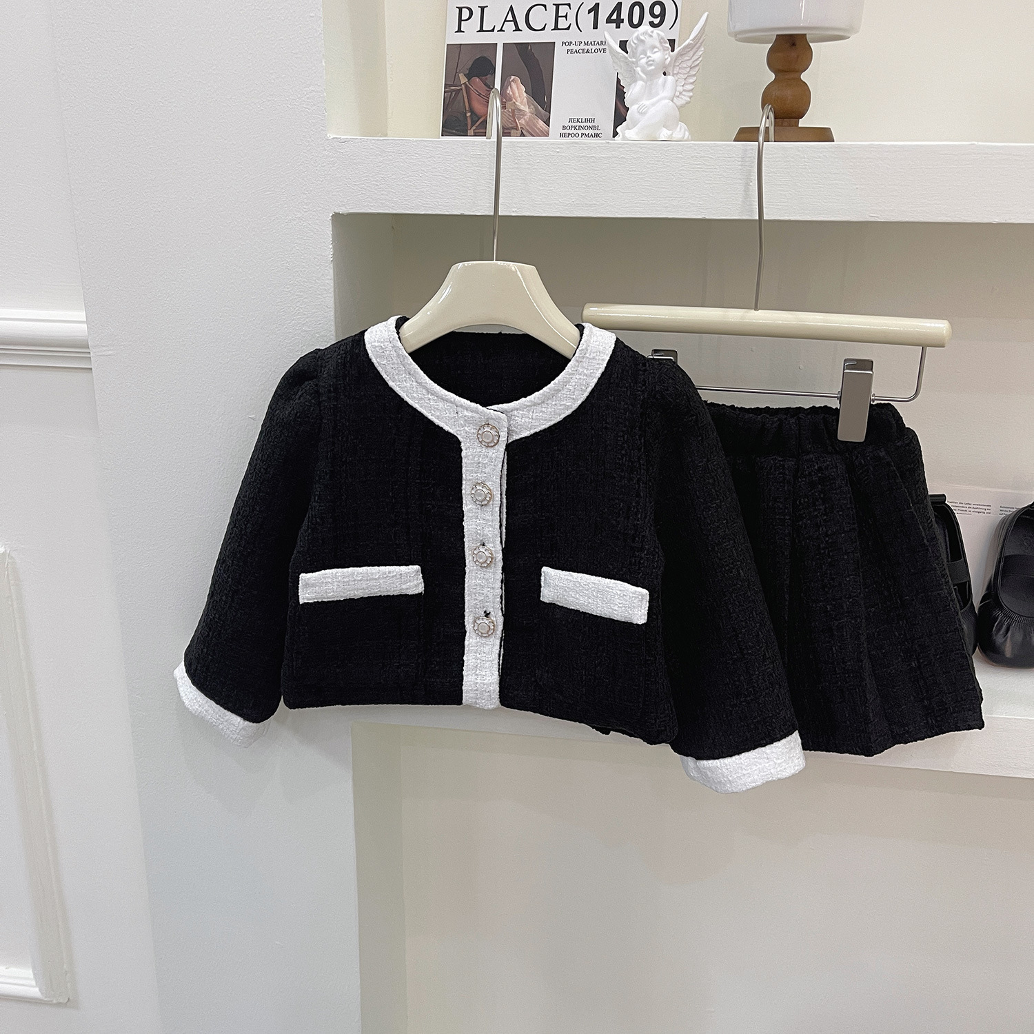 Ensemble jupe fille style coréen pour la saison d'automne_voghion.com