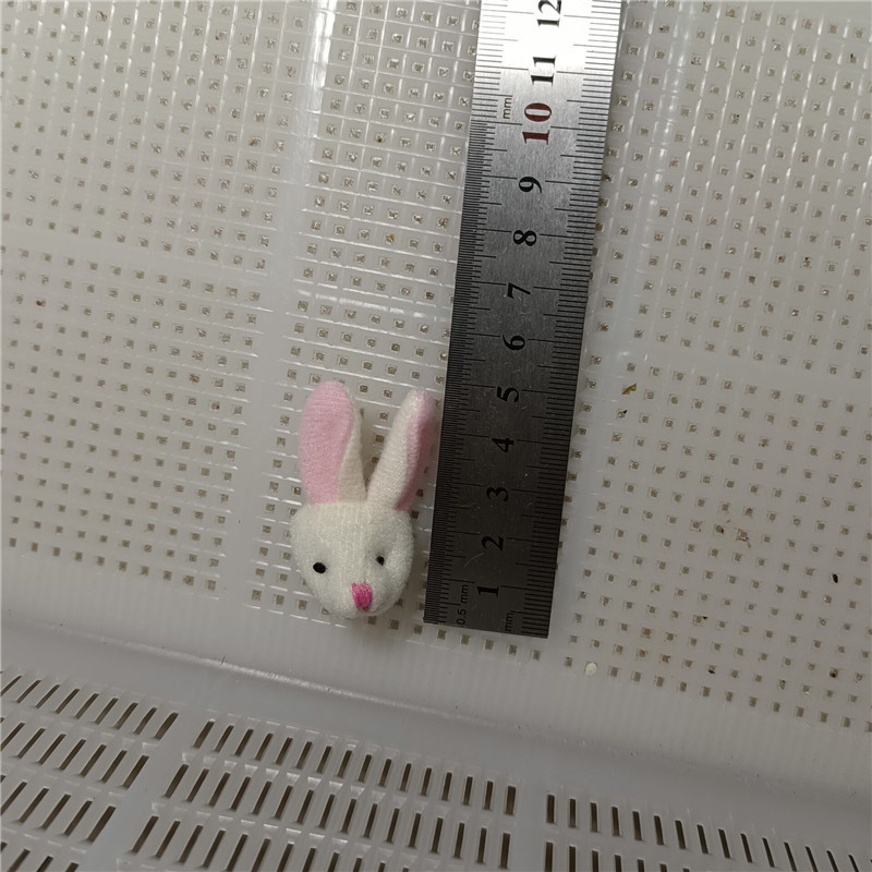 3cm 쌀 화이트 당겨 토끼 머리
