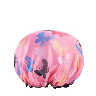 Libizheng Waterproof Shower Cap 2 Pack, Adult Shower Cap, Shampoo Cap, Kitchen Oil Fume Protection (Color Optional)