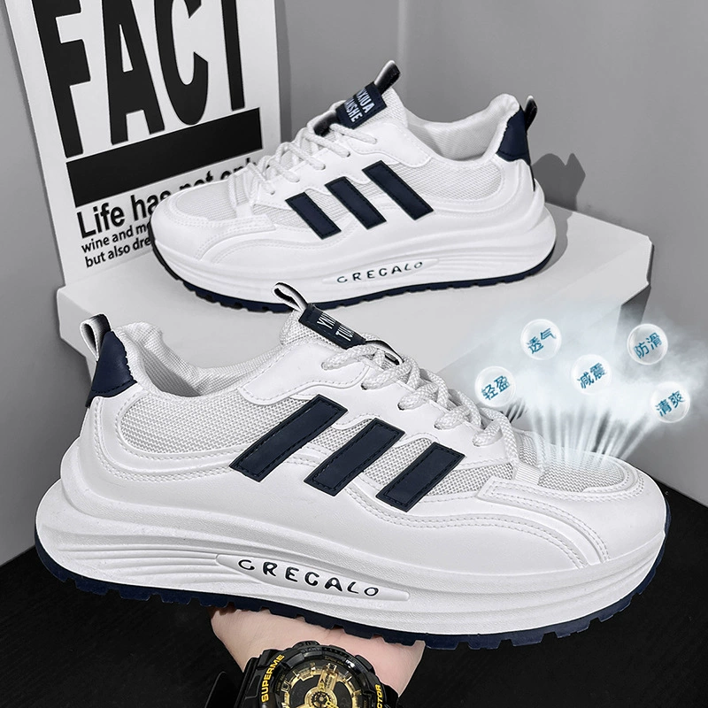 Весенний прилив Дизайнерская сетчатая повседневная спортивная обувь для мужчин с диким толстым дном