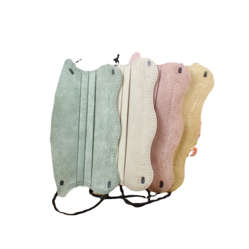 Macaroon butterfly mask protective ten-piece high-value summer breathable beige butterfly disposable mask wholesale