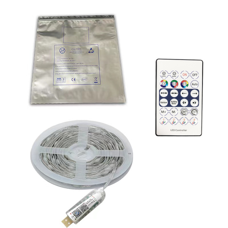 LED luz mágica línea de cuero de tres hilos punto de control Bluetooth música remoto luz cadena rgbic atmósfera luces de Navidad luces de vacaciones