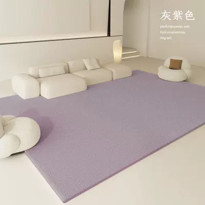Mat Wipeable and Washable, Car Carpet - gray-purple-super-soft-ice-cream-velvet-120-160cm-no-wash-easy-to-care-for