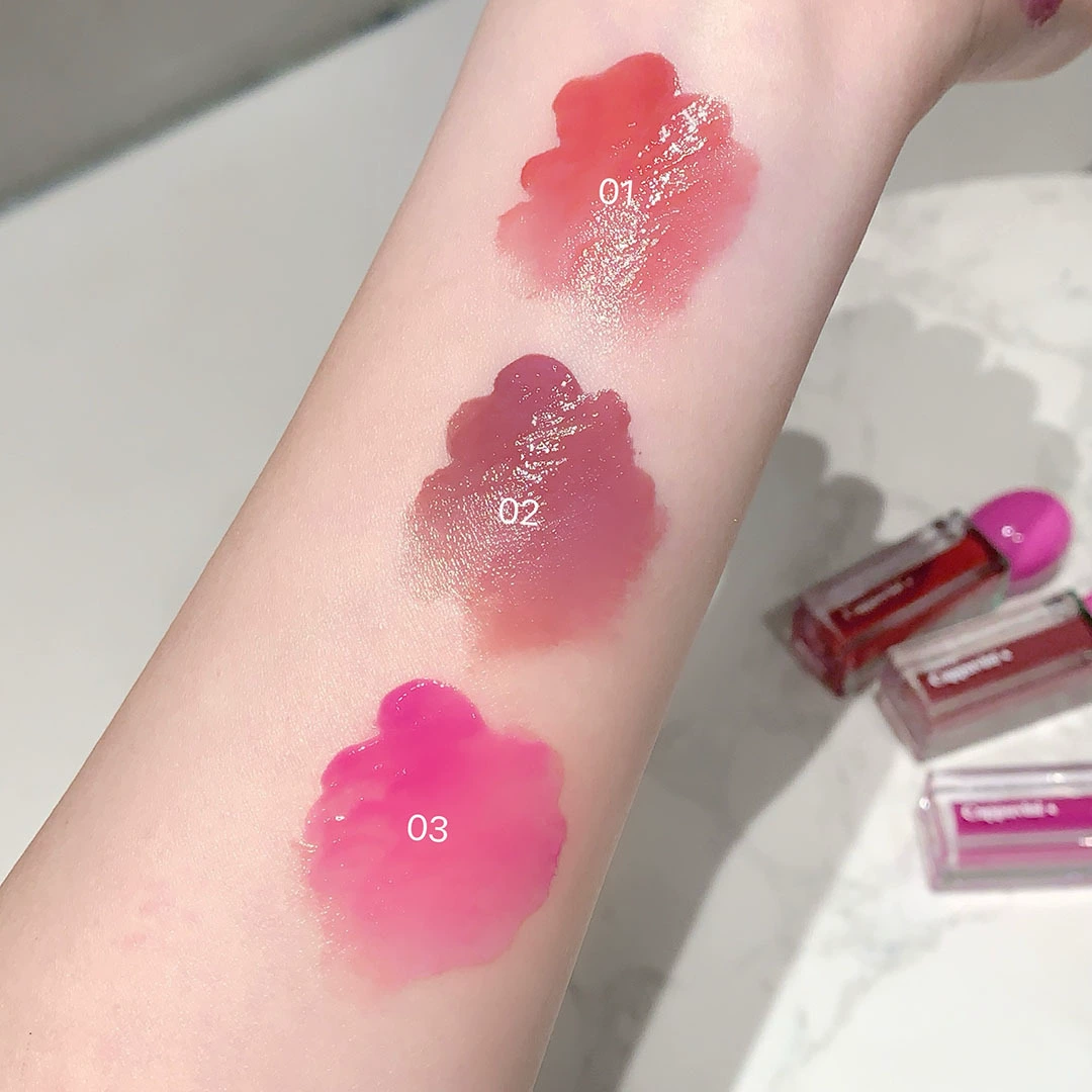 CAPPUVIN ледяной прозрачный сладкий росный глянцевый блеск для губ, зеркальное стекло, псевдо-матовый светло-белый выравнивающий тон, для студенток, вечерняя помада, красный блеск