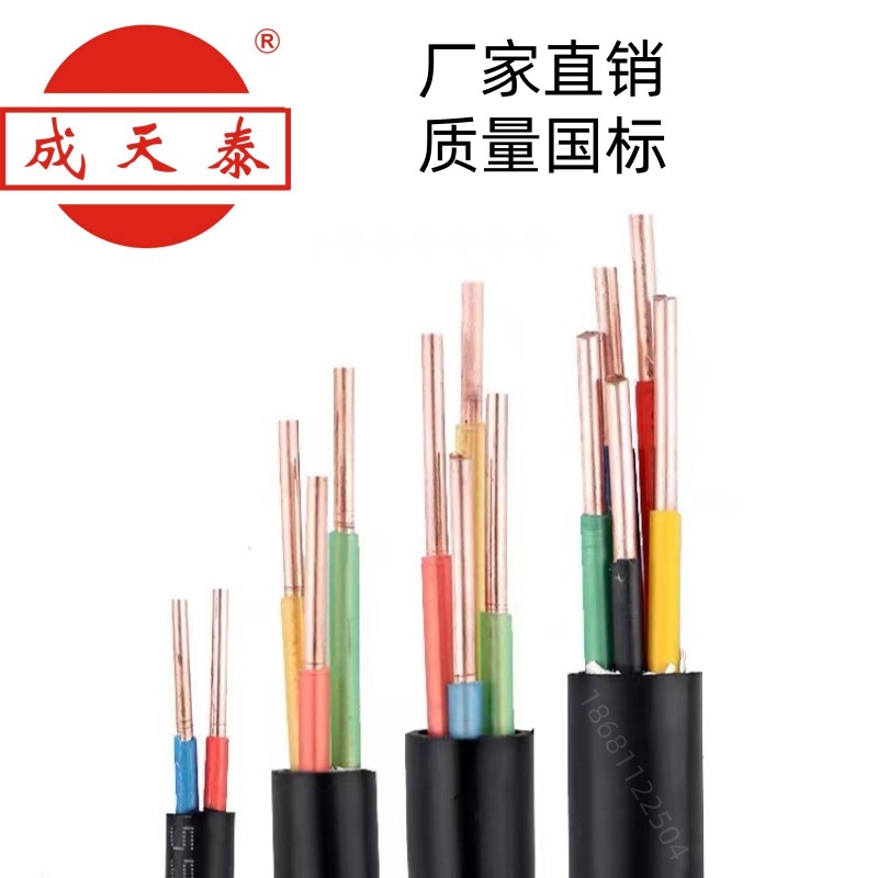 成天泰电线电缆WDZB-YJY5*6平方低烟无卤B级阻燃铜芯国标电缆