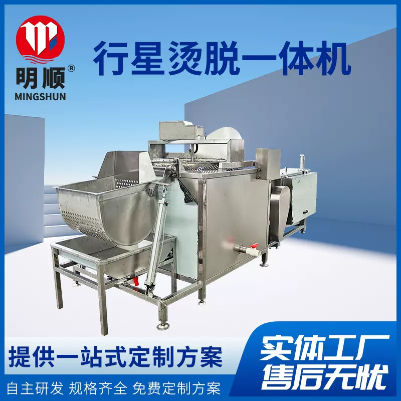 全自动杀鸡设备家禽自动屠宰机械养殖场宰鸭鹅烫毛脱毛一体设备