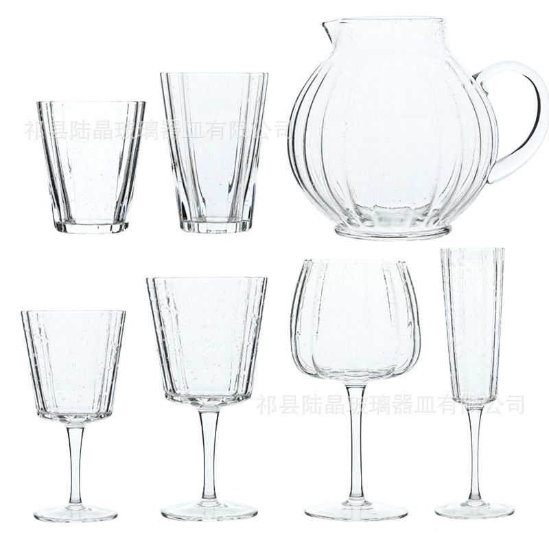 Burbuja transparente copa de vino copa de boca de calabaza copa de vino copa de champán copa de vidrio hervidor de agua traje