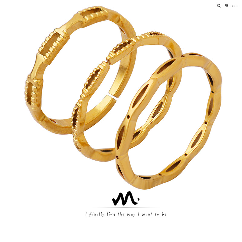Brand retro universal ring stainless steel