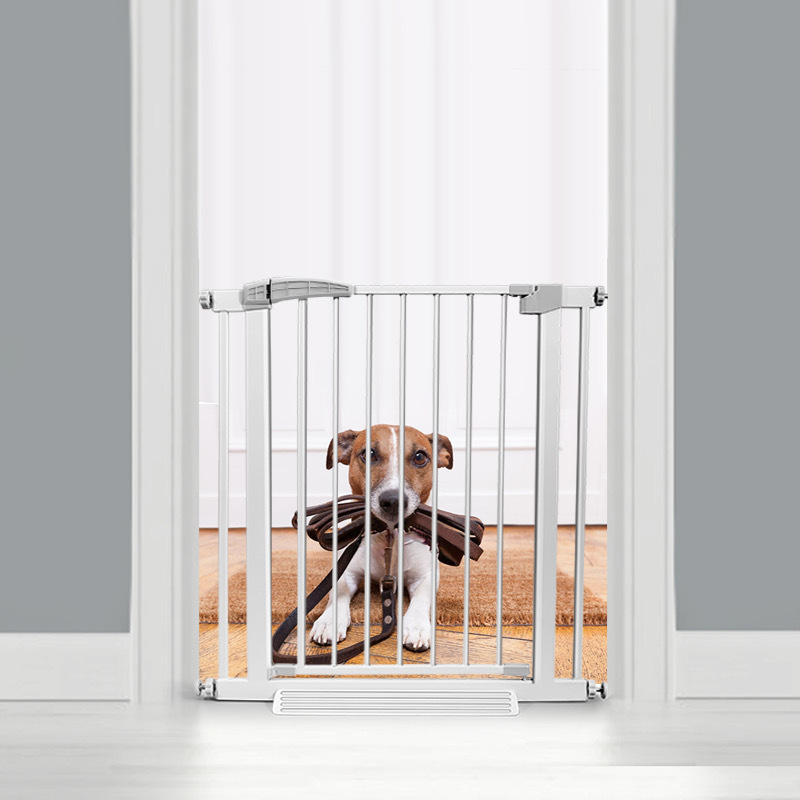 Puerta de seguridad infantil sin taladros — barrera protectora para escaleras y mascotas, instalación fácil, valla de protección para bebé