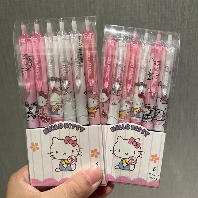 ins 高価値プレスゲルペン + ST ヘッド漫画かわいい 0.5 速乾性黒ペン水性ペン + 学生試験問題|undefined