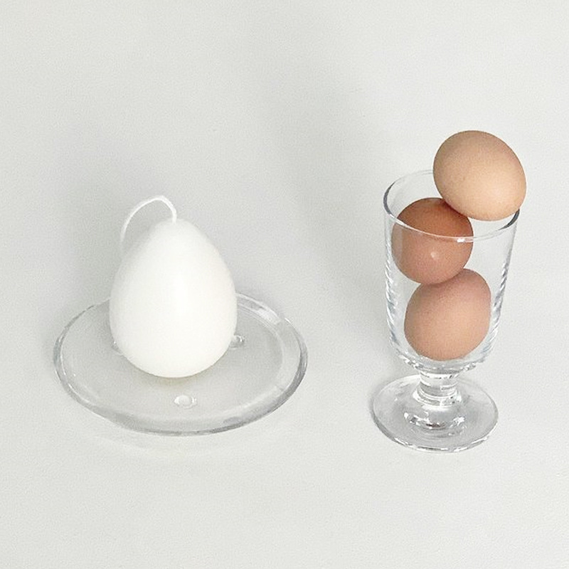Molde de vela de aromaterapia de huevo de simulación tridimensional de un solo orificio ins estilo decoración pastel para hornear mousse molde de silicona