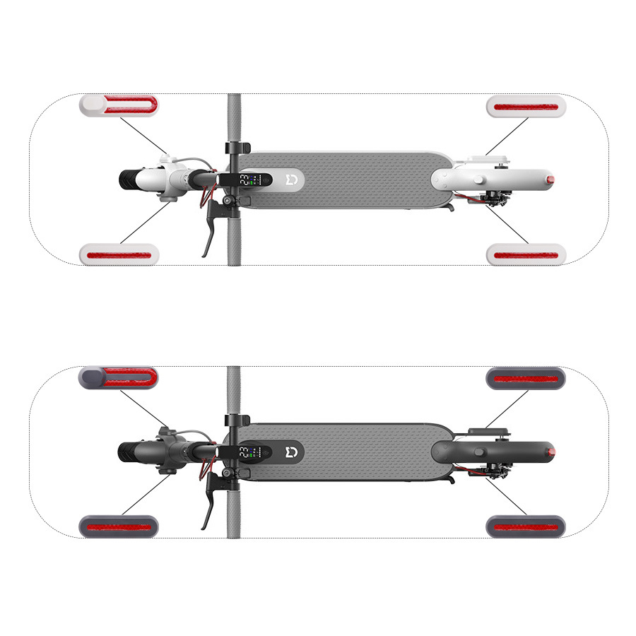 Aplicable Xiaomi m365/pro/pro2 cubierta lateral decorativa de scooter de cuatro piezas cubierta lateral reflectante universal de scooter