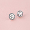 Fashionable earrings, Korean style, with snowflakes, Birthday gift, wholesale