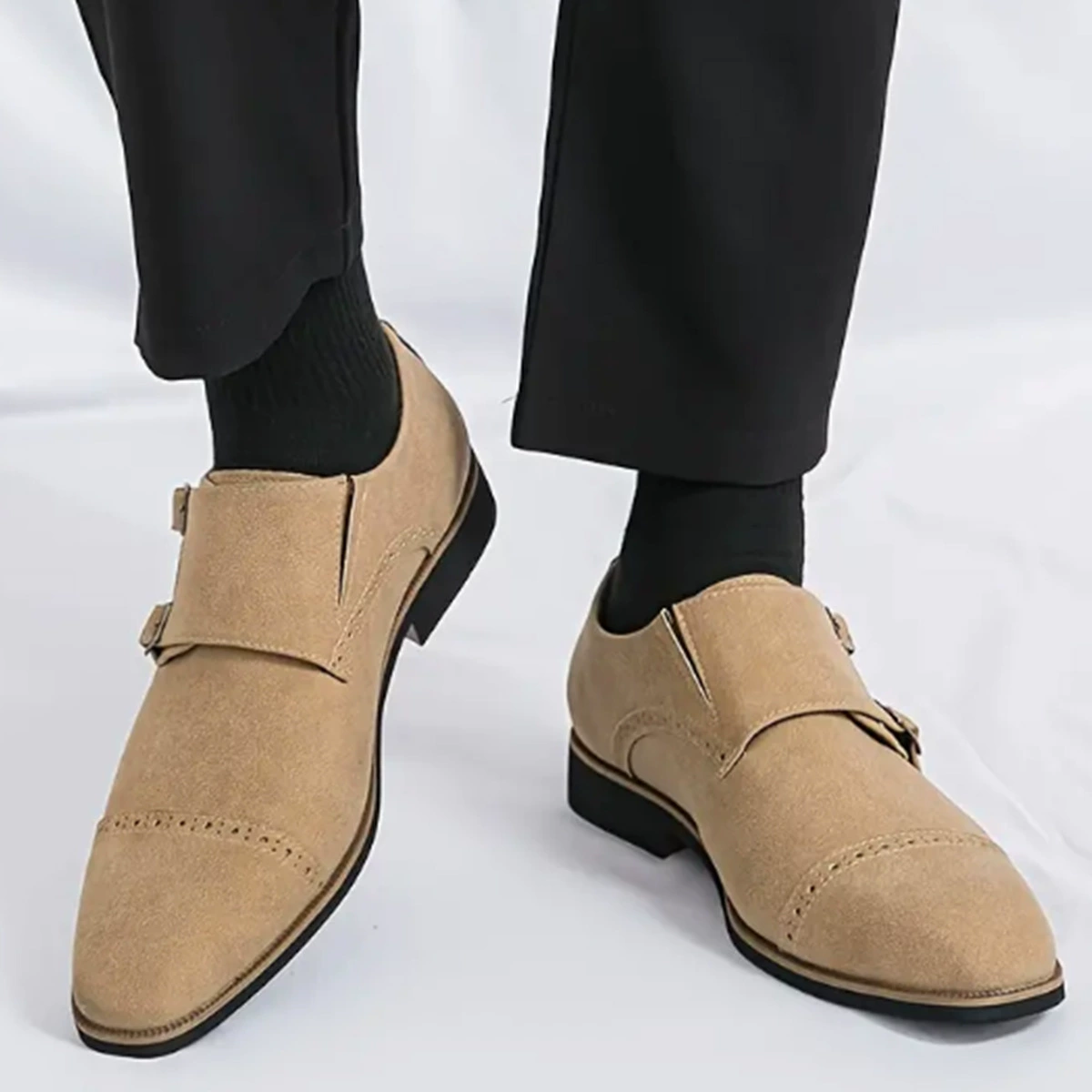 Трансграничные новые мужские деловые повседневные кожаные туфли