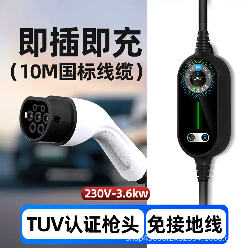 新能源汽车充电桩特斯拉充电枪7KW家用36KW随车充10M电动车充电器