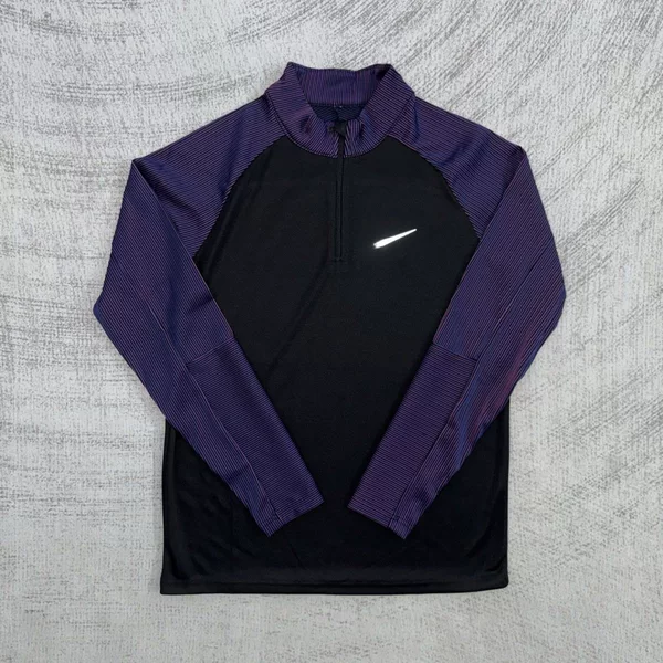 Cross-border sports training half-zip sweatshirt for men, ribbed quick-dry long-sleeve athletic running marathon competition wear