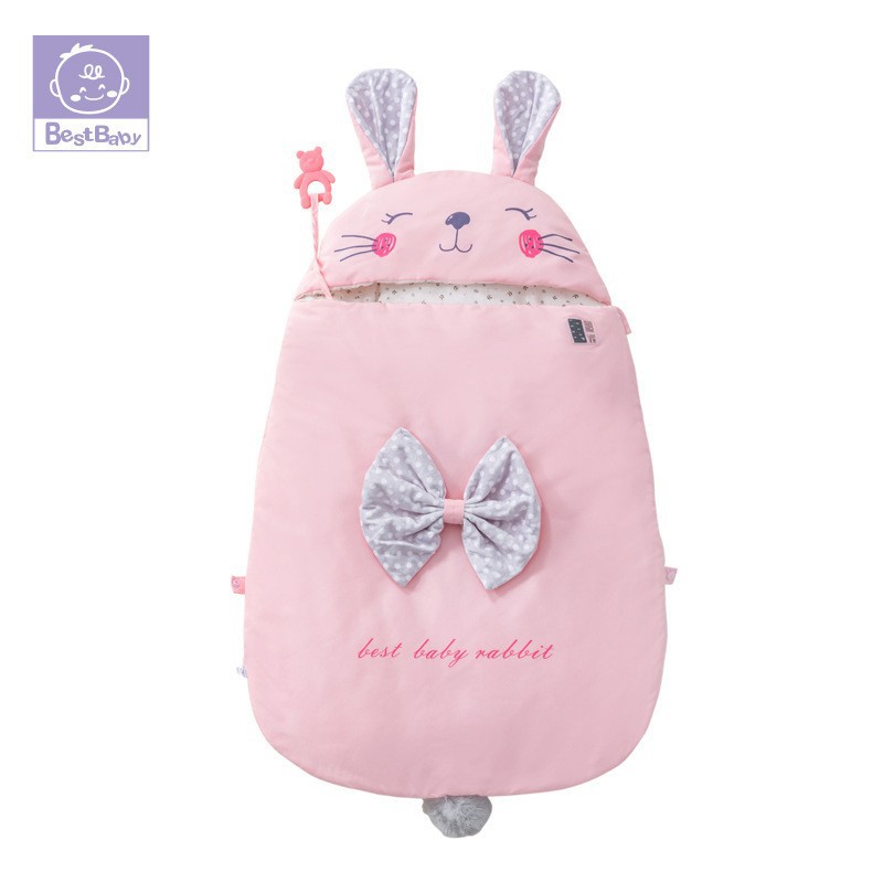 Foreign Trade Baby Cart Sleeping Bag Newborn Anti-startle Swaddling Cloth Autumn and Winter Thickened Pure Cotton Baby Anti-kick Cushion