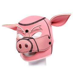 Factory-direct sex toys: Pig-face headgear, pink Peppa Pig hooded mask, cosplay performance S-prop