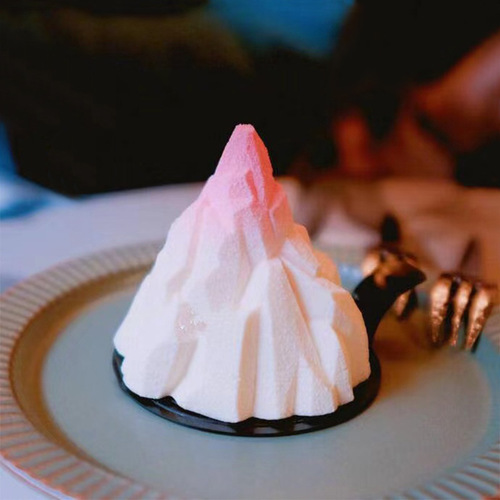 3D Stereo Iceberg Mousse Cake Mold Ice Cream Snow Mountain Silicone Mold DIY Volcano Scented Candle Mold