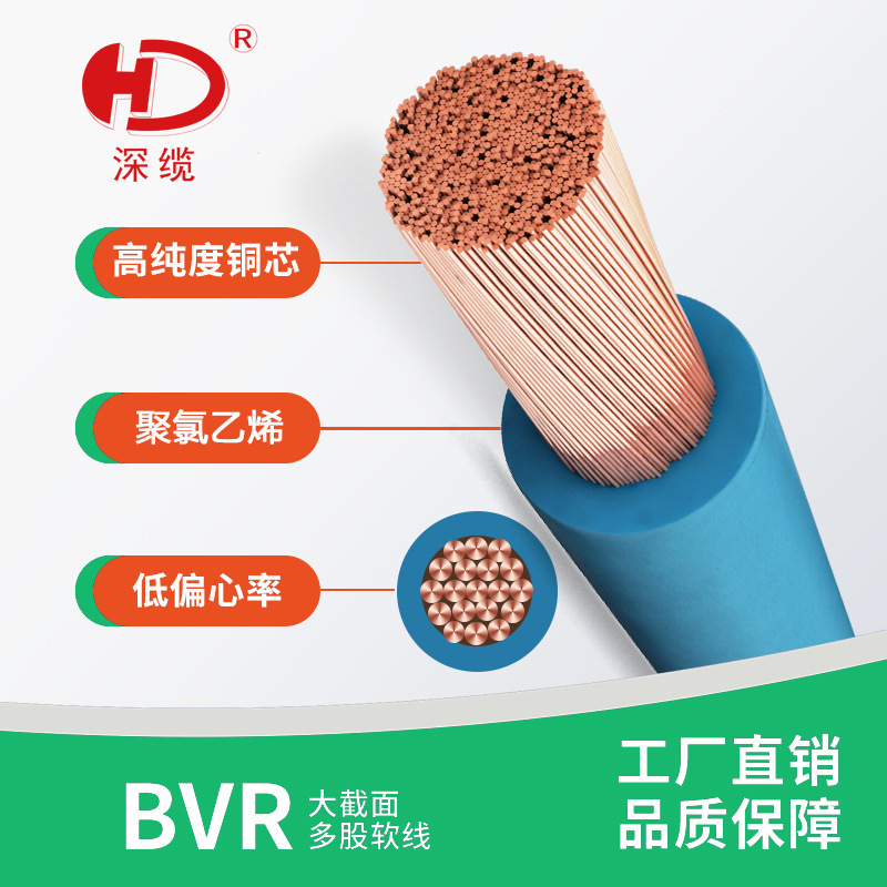 国标3c现货BVR多股软电线电缆