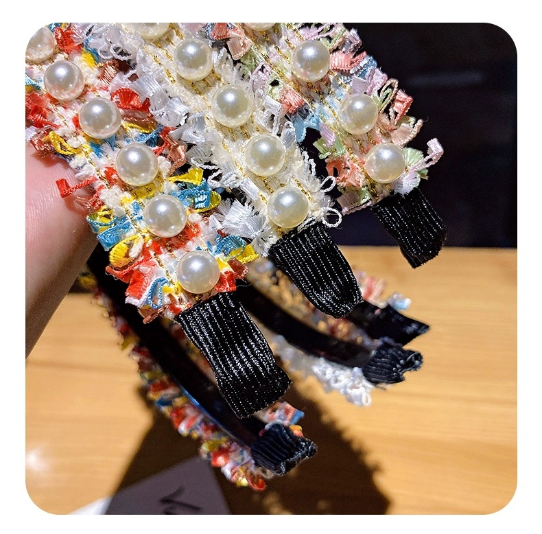 pearl lace headband