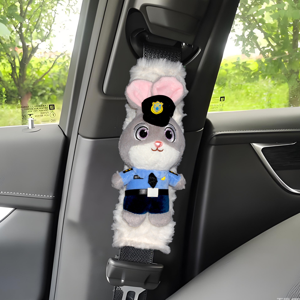 Car Seat Belt Shoulder Pads Zootopia Judy Nick Car Seat Belt Covers Car Interior Decoration Accessories