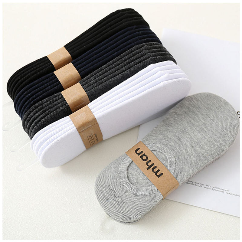 Hot-Selling Spring and Summer Thin Loaf Socks Made of Cotton, Unisex Invisible Ankle Socks for Women and Men That Don'T Show