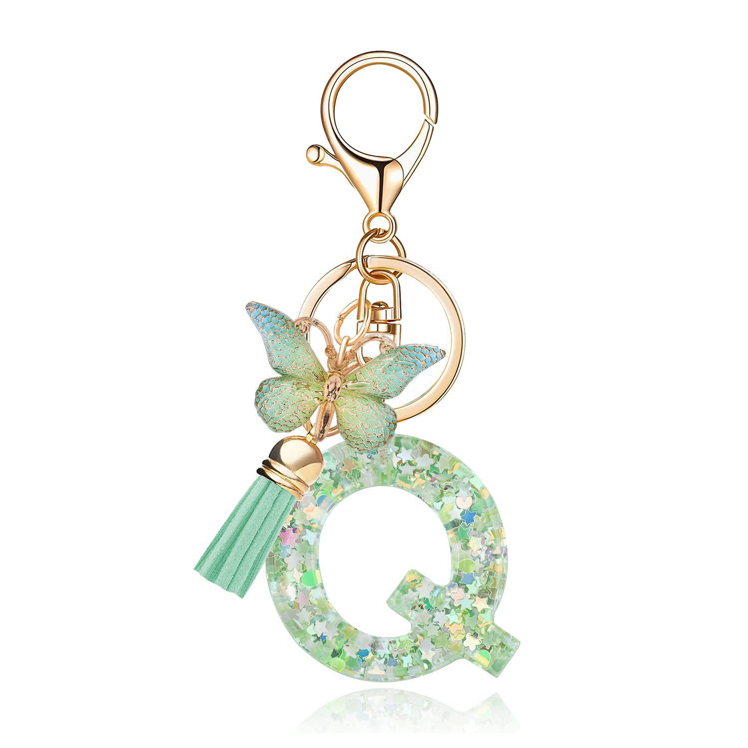 SKU-84-Green Butterfly Letter 