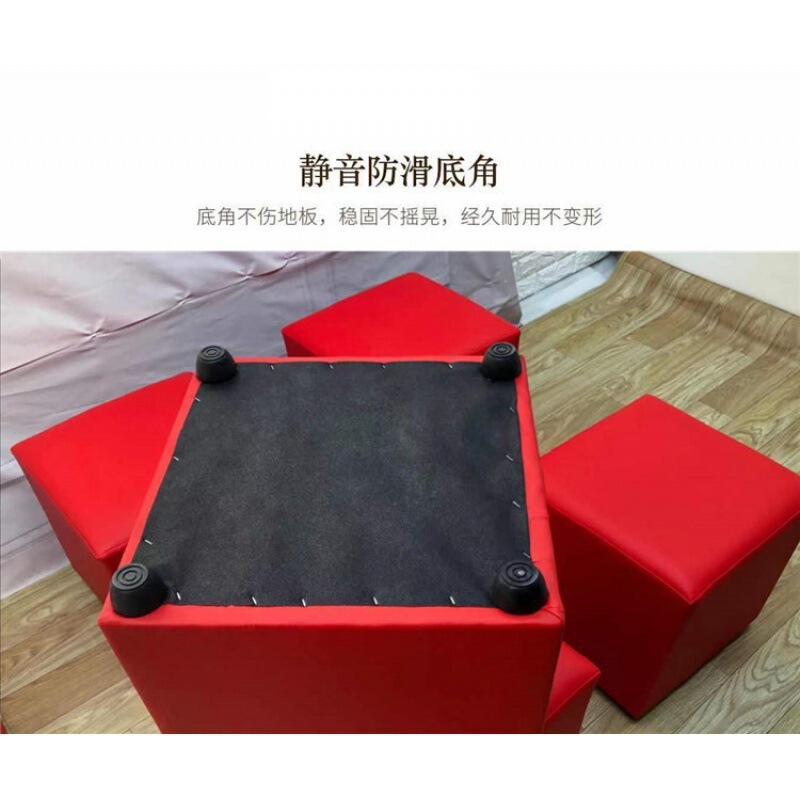 会展白色黑色方凳吐司面包凳软包小皮凳换鞋凳婚庆活动用可批量定|undefined